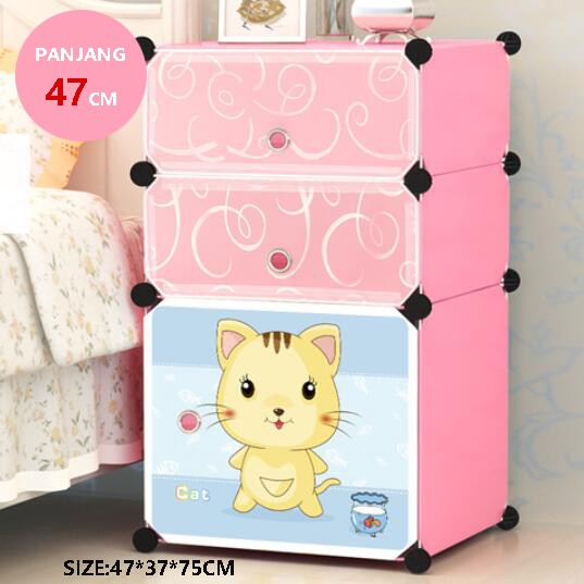  Rak  sepatu  plastik  rak  buku toys anak bedside table besar 