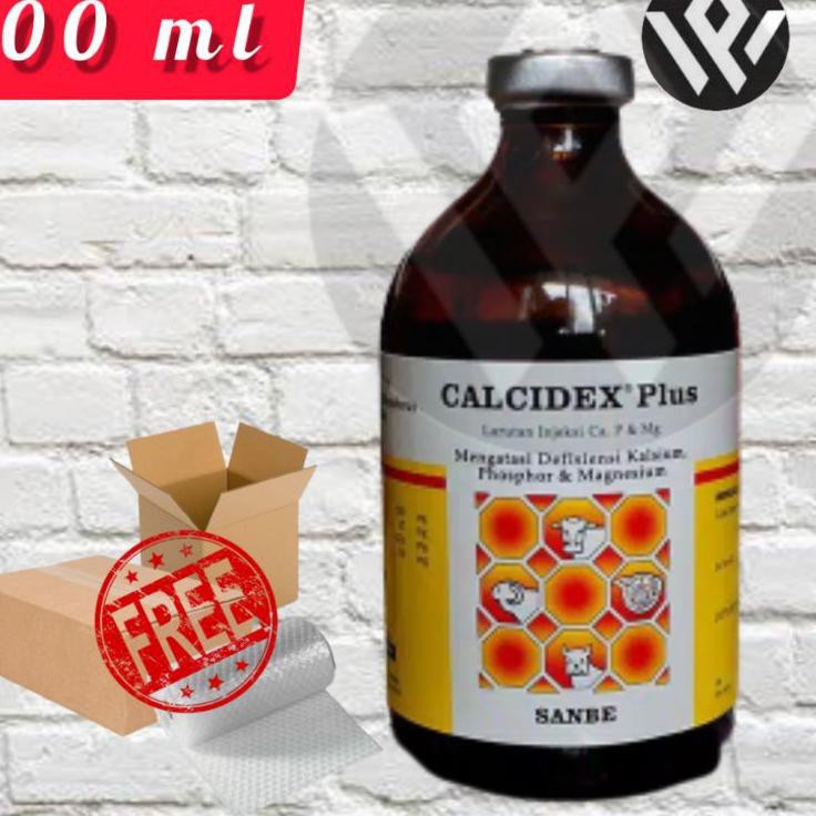 ニ CALCIDEX PLUS Injeksi 100 ml Obat Sapi Kambing Lumpuh Injeksi Ampuh