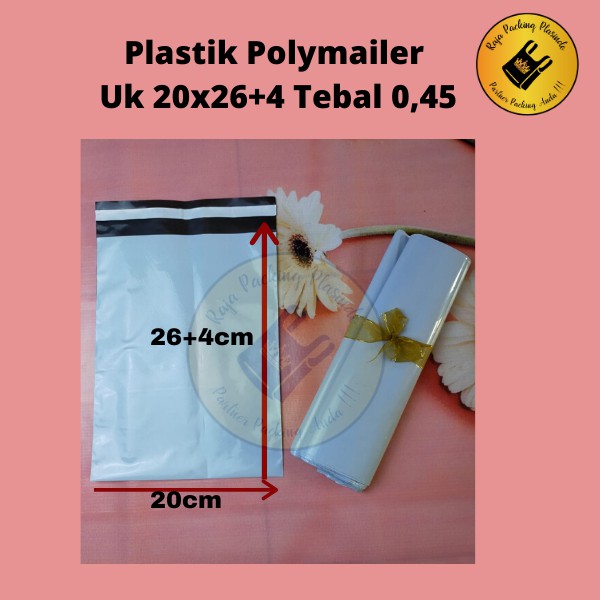 &lt;Ecer&gt; Polymailer Plastik Packing Uk 20 &amp; 25 Tebal 0,4 Plastik Olshop Plastik Perekat Promo