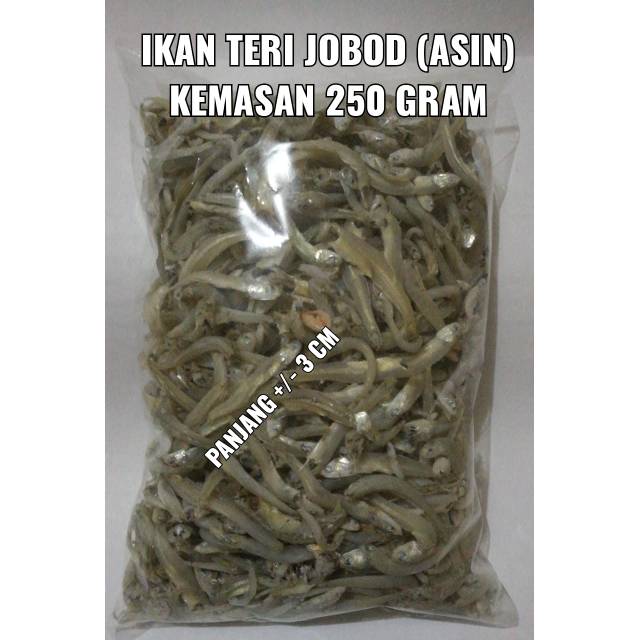 IKAN TERI JOBOD ASIN KEMASAN 250 GRAM