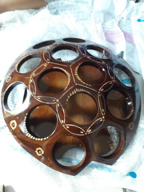 Tempat Aqua Gelas Bentuk Kura-kura Teratai Dll Kayu Jati | Kado Nikah| Hiasan Rumah Unik