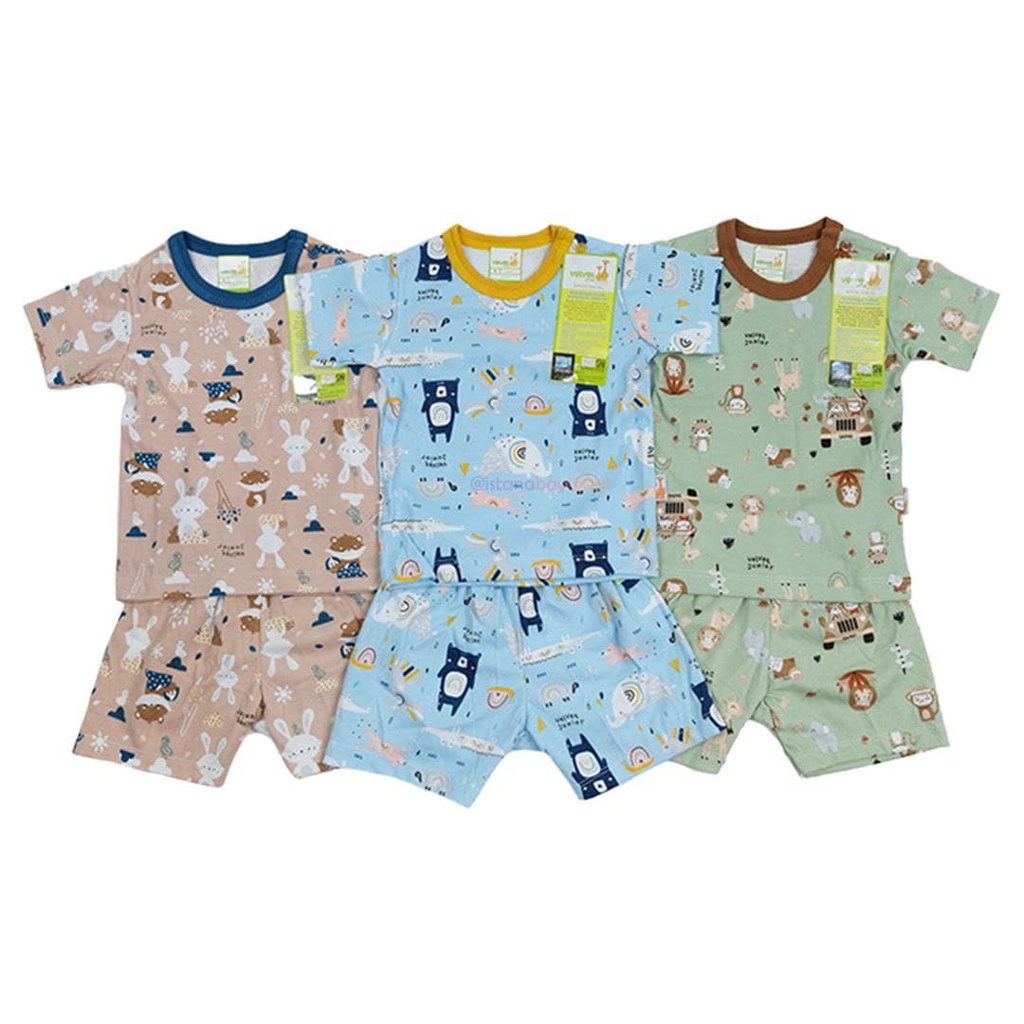 Velvet Junior JOY And CHEER Setelan Pendek Piyama Anak - Velvet Junior  Setelan piyama bayi