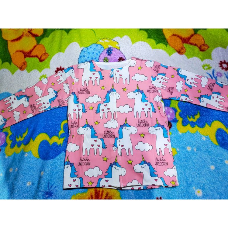 Cardigan anak perempuan scuba adem bahan dingin jaket bayi cewek 2tahun  COD baju murah kuda poni