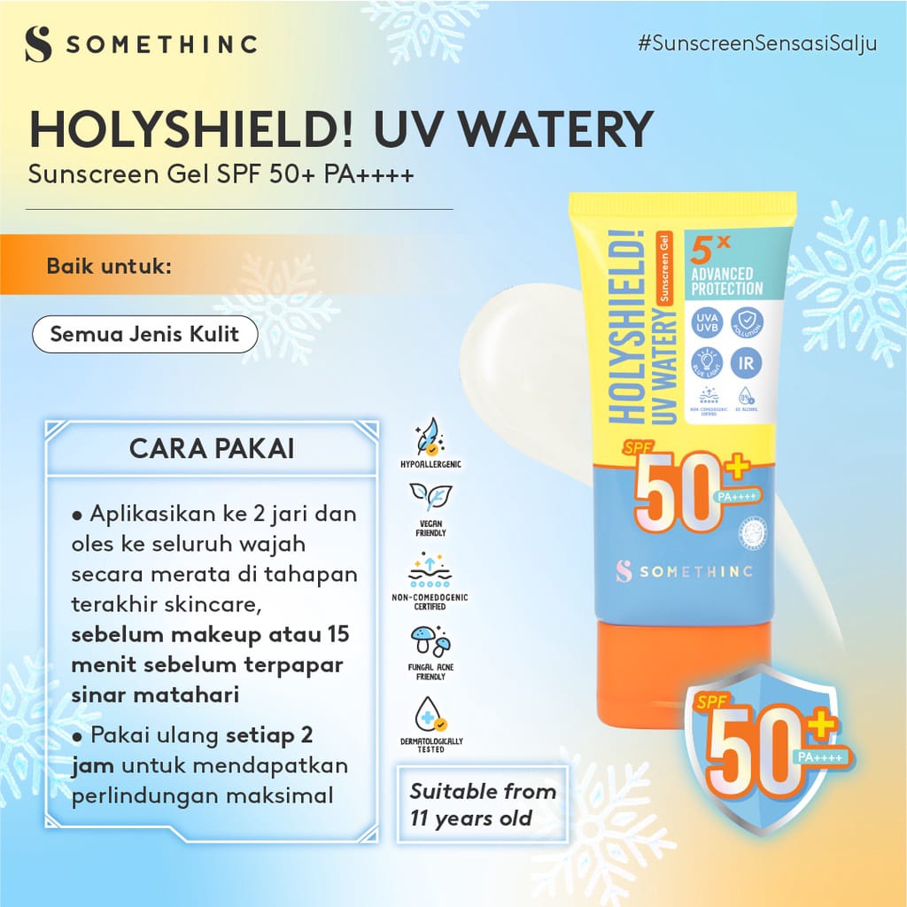 Somethinc Holyshield! UV Watery Sunscreen Gel SPF 50+ PA++++ 5ml / 15ml / 50ml