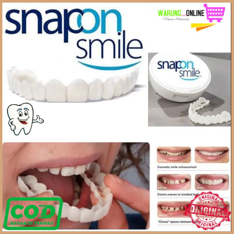 Gigi palsu BISA COD Snap On Smile Gigi Palsu 100% Original Asli/Gigi palsu-Gigi palsu