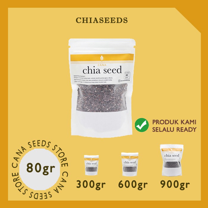 Chiaseeds Mexico 80 Gram Premium Diet Ciasid Chia Seeds Chiaseed