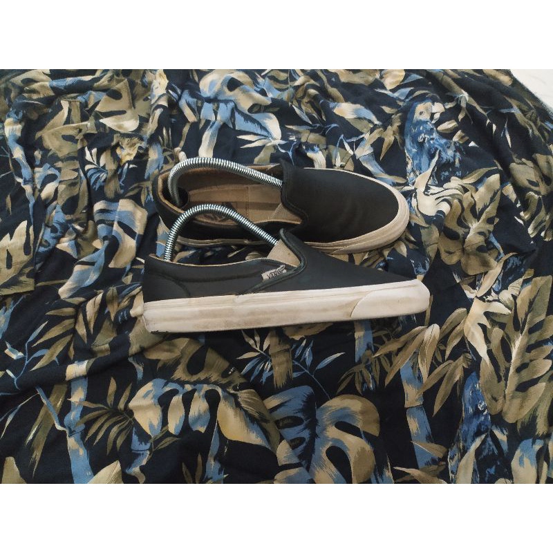 Vans Slip On OG Lx Leather Black White Second Original