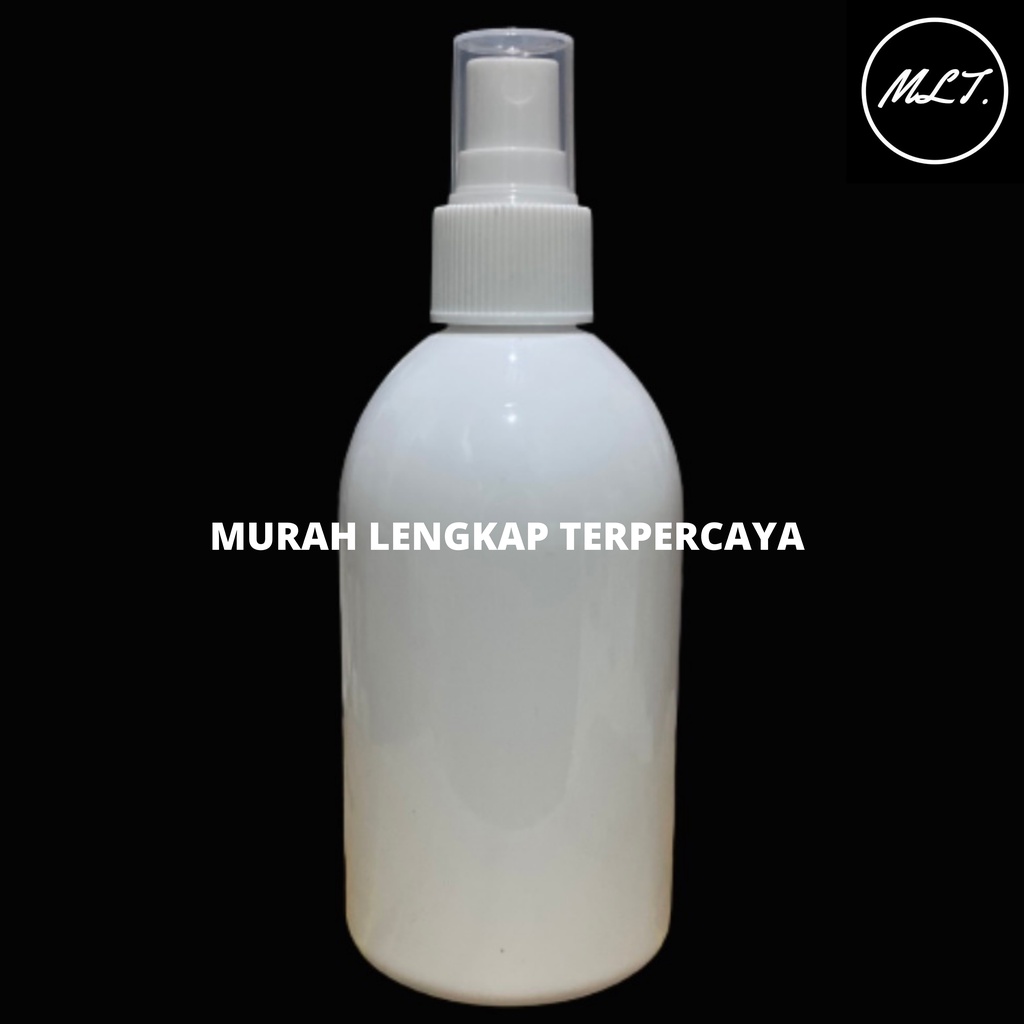 BOTOL SPRAY 250ML PUTIH OVAL