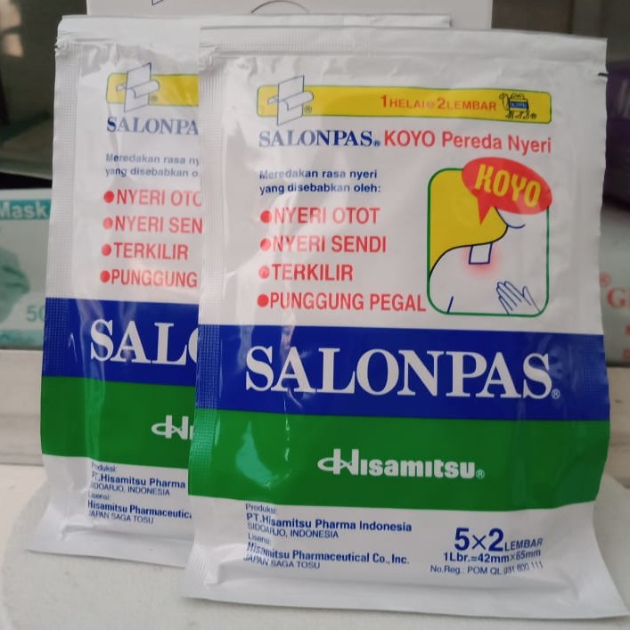 

SALONPAS KOYO SUPER' 10 | Koyo Salonpas Super Biru | Salonpas Koyo Ukuran Besar 1X2 Lembar | / Nyeri Otot Pinggang / Keseleo / memar / Sakit Otot