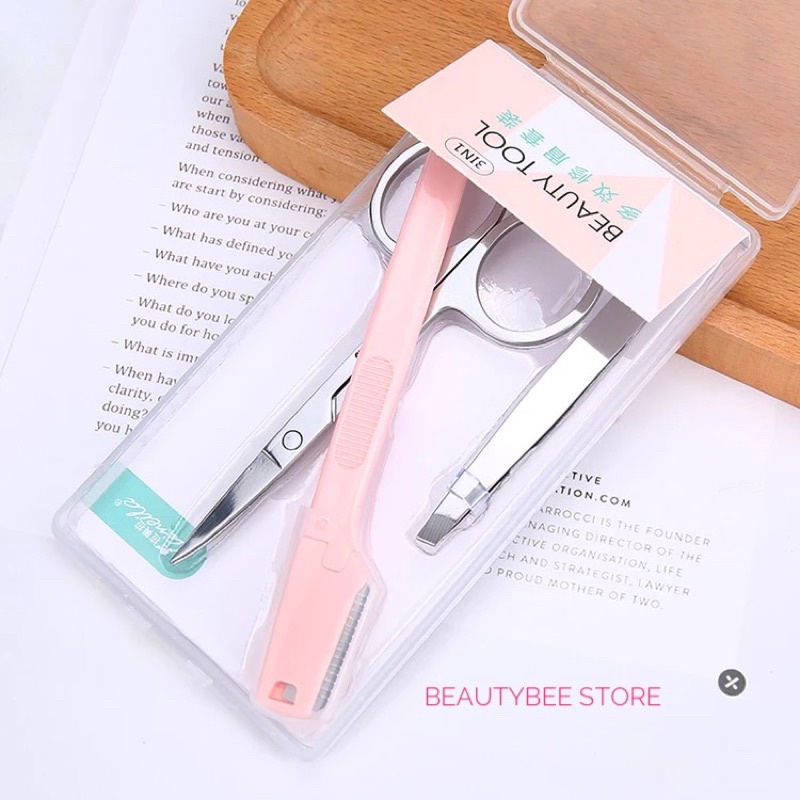 BEAUTY SET ISI 3 (GUNTING, PINSET, PENCUKUR ALIS) A0876