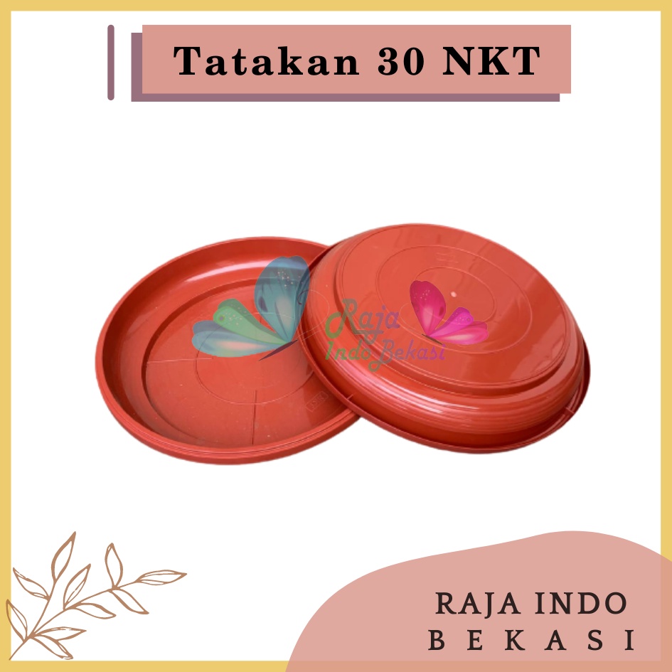 Rajaindobekasi Tatakan Alas Pot Bunga NKT 30 Merah BataTerracota Terracotta Merah Coklat 26 Cm Untuk Pot 30 Cm Termurah TATAKAN NKT 30 : Alas Pot Ukuran 30 Bagus Murah Tebal