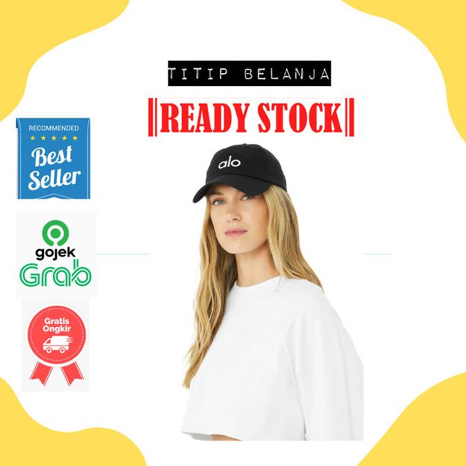 ALOYOGA ALO YOGA OFF-DUTY CAP ECHO HAT TOPI OLAHRAGA GOLF LARI FASHION