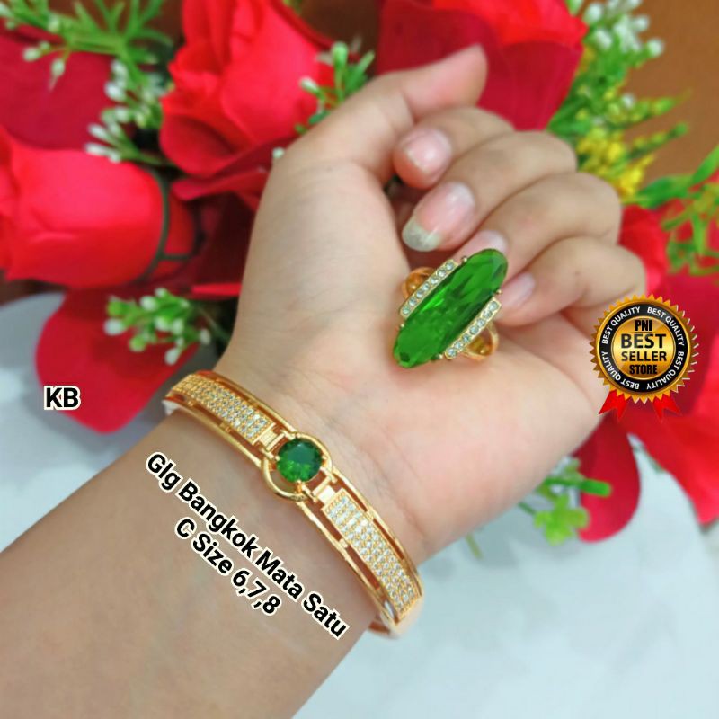 Gelang tangan Bangkok mata satu mewah elegan