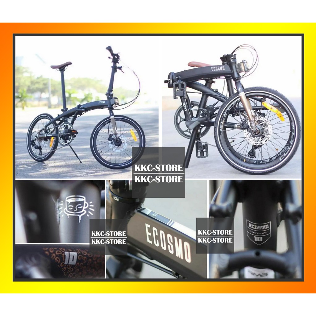 SEPEDA LIPAT - Element ECOSMO 10Speed 20 Inch FILOSOFI KOPI: BLACK