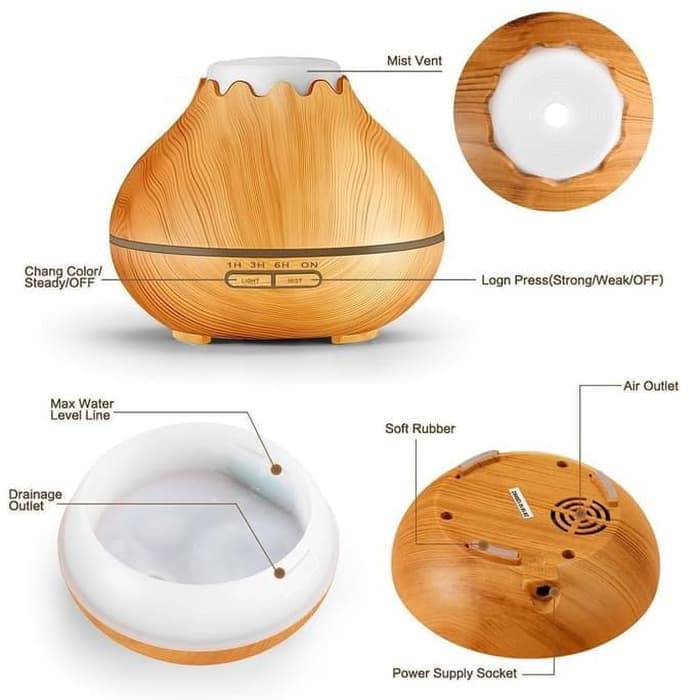 Humidifier H05 Essential Oil Aroma Diffuser Ultrasonic Aroma 7 Color