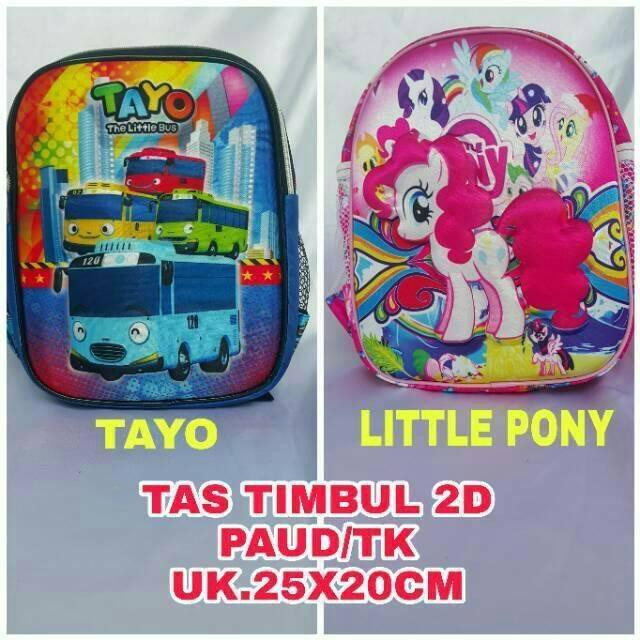 TERBARU! TAS SEKOLAH RANSEL ANAK UNTUK PAUD TK PLAYGROUP TIMBUL 2D