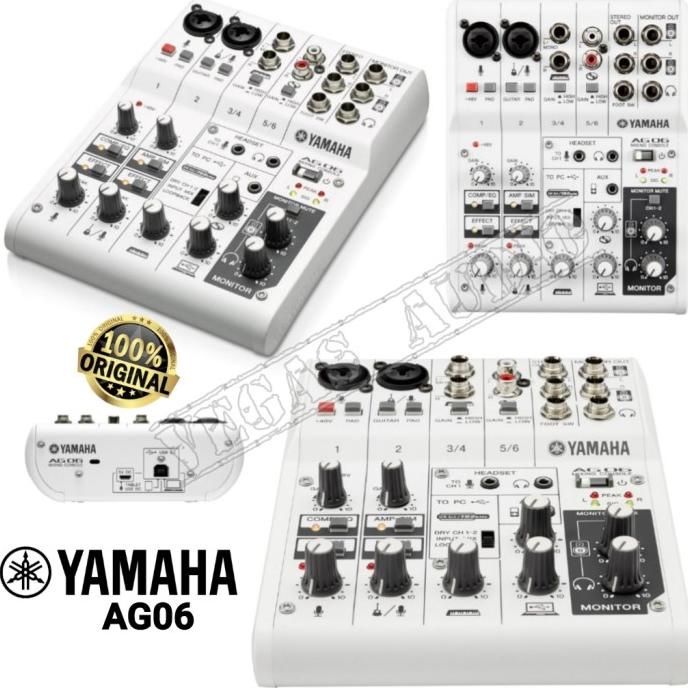 YAMAHA AG06 MIXER AUDIO 6CHANNEL WITH USB INTERFACE ORIGINAL