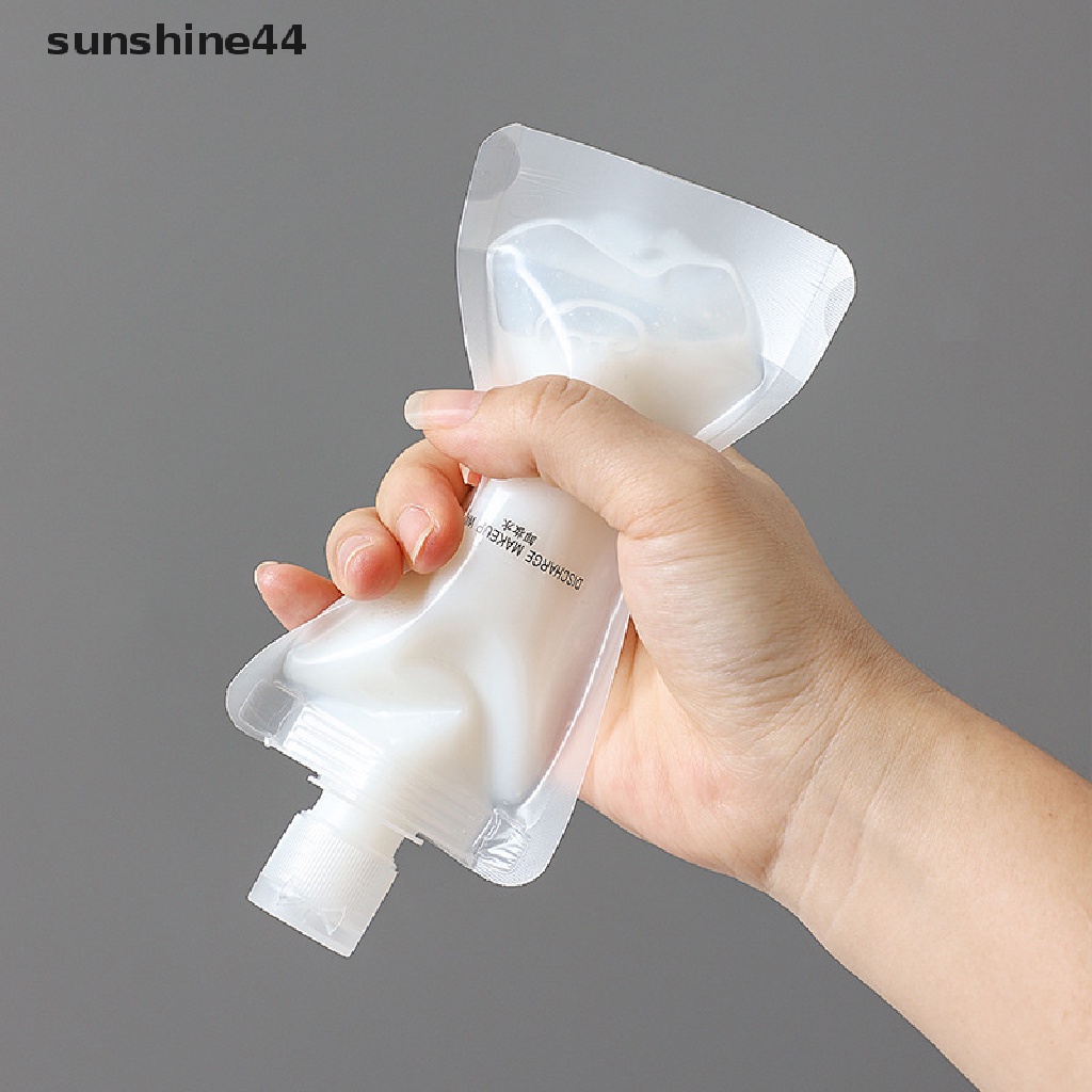 Sunshine 5Pcs Kantong Dispenser Portable Untuk Kosmetik / Lotion / Shampoo / Sabun Wajah