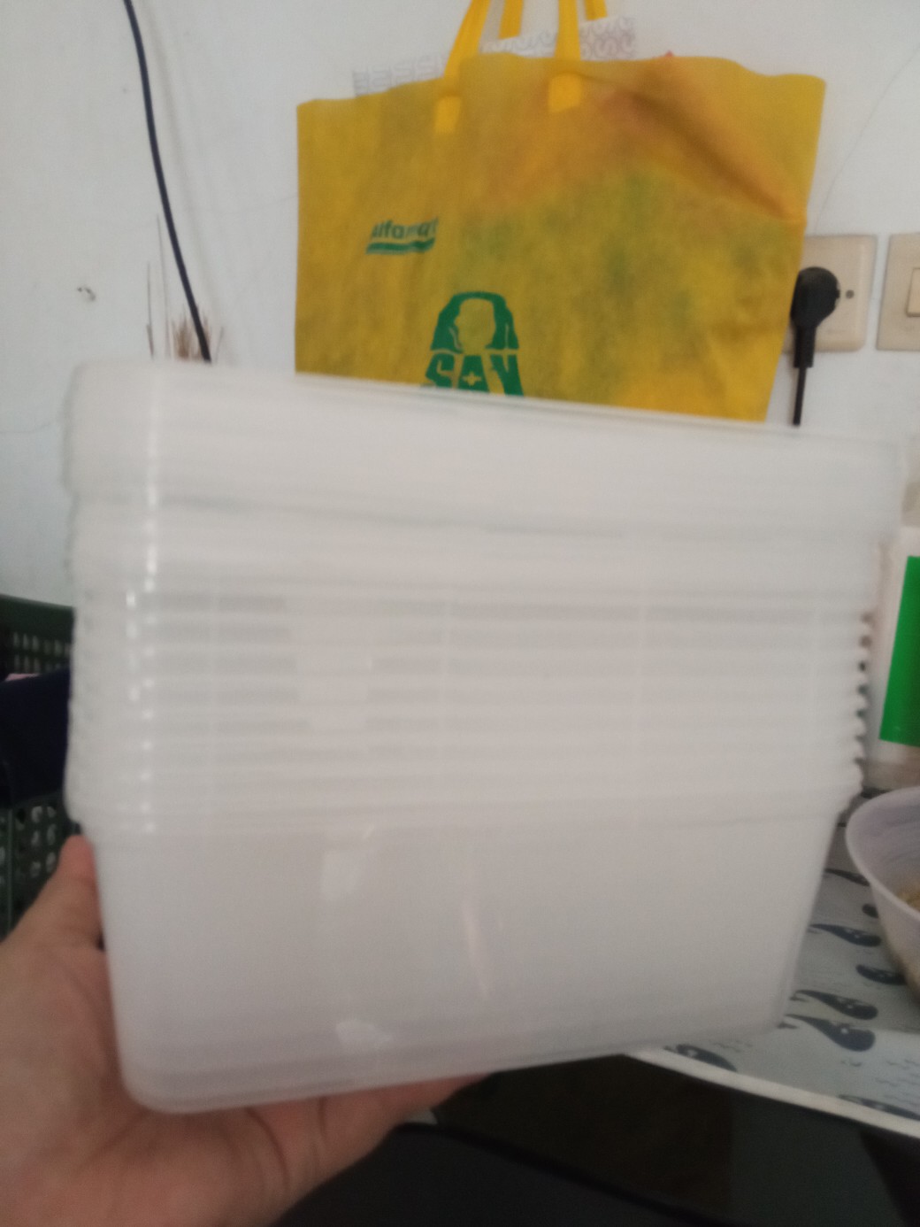 Thinwall Kotak 2000 Ml/ Kotak Plastik/ Kotak Makan/ Food Container Isi 10pcs