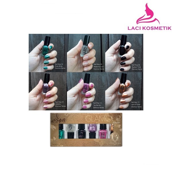 ✨LACIKOSME✨ MADAME GIE NAIL MOJI / N-MOJI SHEEL MATTE (1 SET ISI 6 PCS)