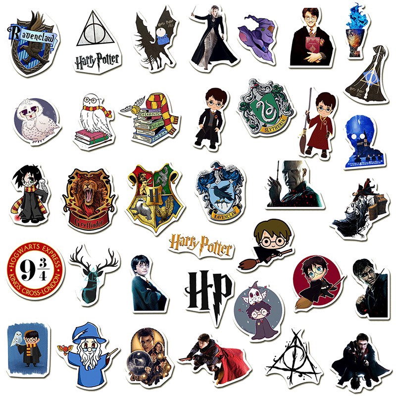 50 pieces of Harry Potter graffiti stickers luggage computer waterproof non-adhesive stickers