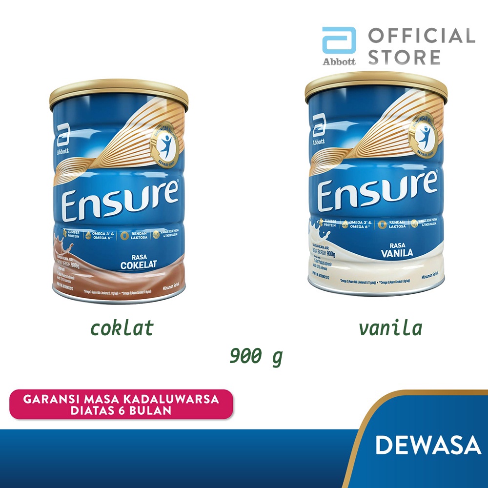 

Susu Ensure 900gr Coklat Vanila