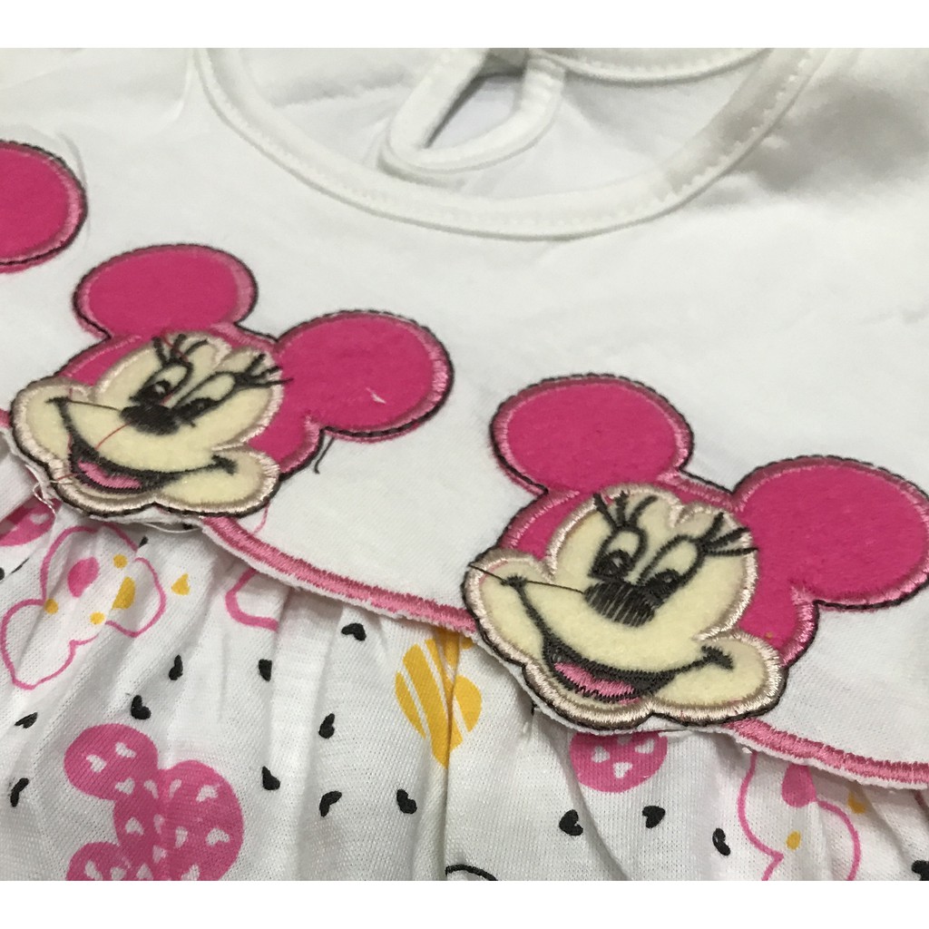 BAYIe - 3 Setelan Baju bayi Panjang Perempuan motif MICKEY MOM'S GIFT 0-12 bulan/Pakaian anak cewek