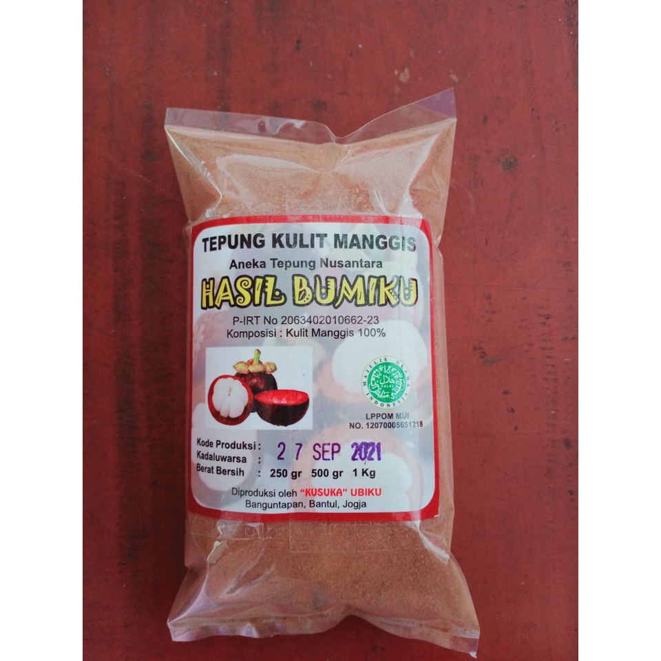 

TEPUNG KULIT MANGGIS Organik / EKSTRAK KULIT MANGGIS Organik 100 Gram