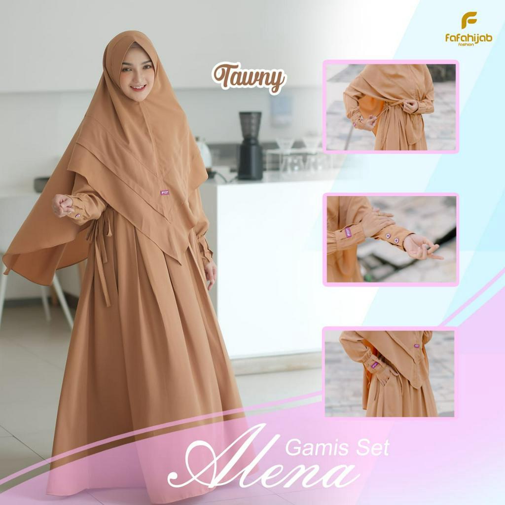 ALENA SYAR'I BY.FAFA HIJAB, gamis set by fafa hijab