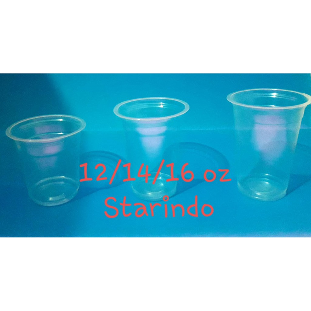 MURAH BANGET!! Cup gelas Plastik Starindo 12oz Tanpa Tutup/Cup Plastik/Gelas Cup/Cup Gelas