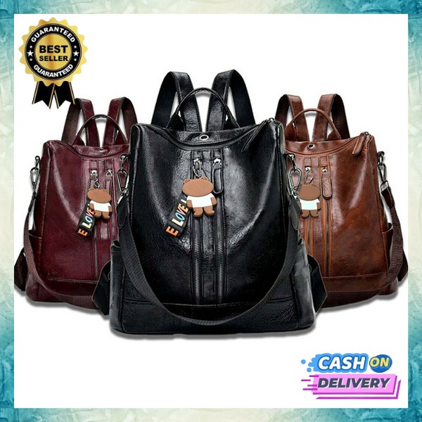 Jakarta - Import  Ransel Wanita Impor Terbaru / Unik Kekinian / Backpack Multifungsi Mini Peonia Tas