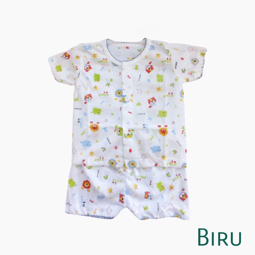 Setelan Baju Tidur Bayi Lengan pendek Print 0-3 bulan