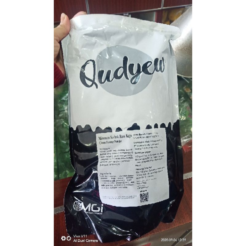 

QUDYEW Premium Cheese Foam Powder 1kg / Topping Bubuk Foam Keju Bubble Tea