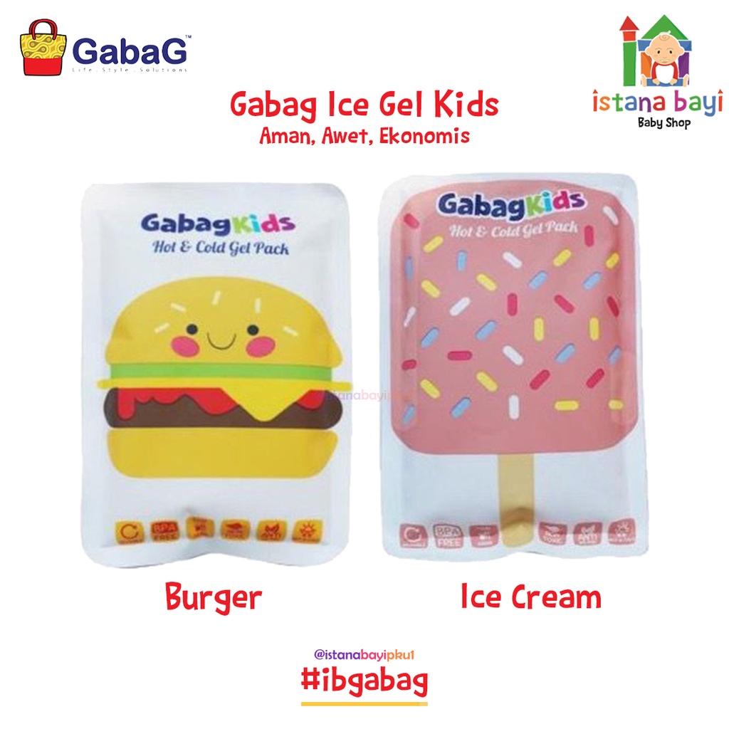 Gabag Ice Gel 200 gr /Cooler bag/perlengkapan ibu menyusui