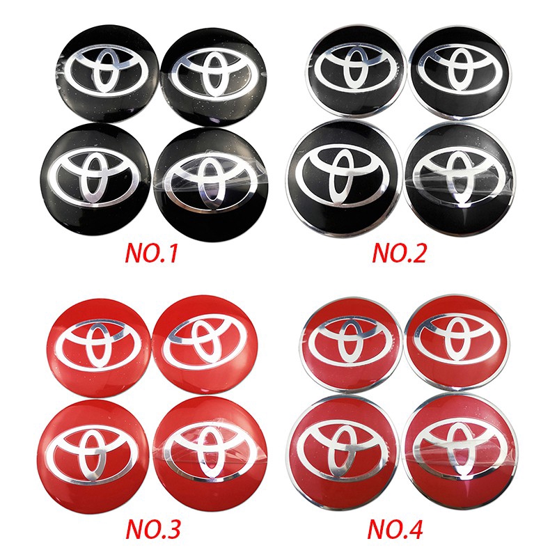 4pcs Stiker Emblem/Badge Tulisan Night Knight 56mm Untuk Mobil Toyota Trd Vxr