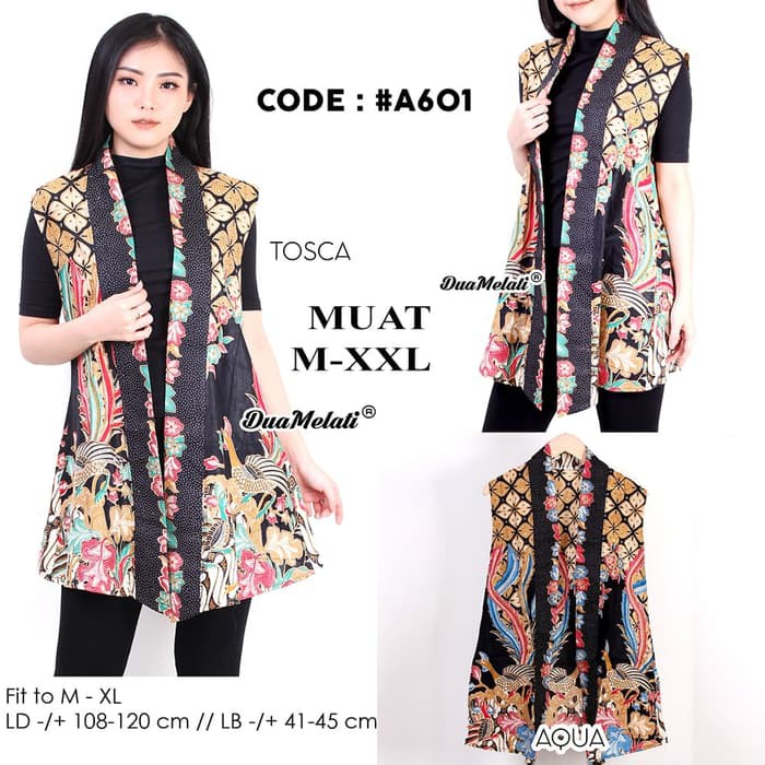 atasan batik wanita outer cardigan batik  A520