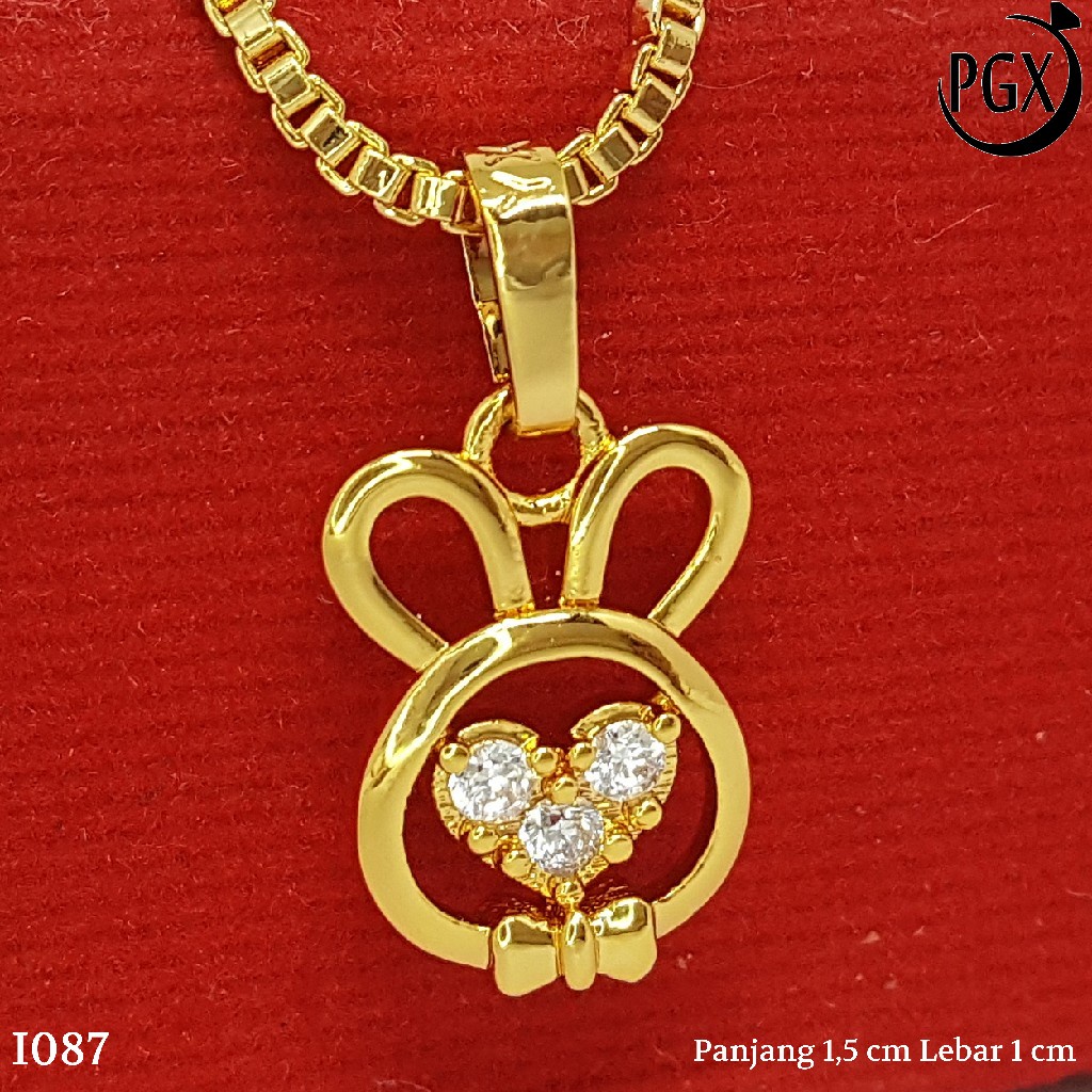 PGX Liontin Kalung Xuping Wanita Aksesoris Fashion Perhiasan Lapis Emas  - I087