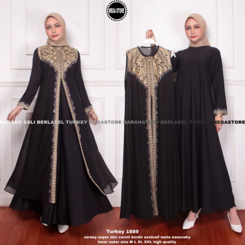 Gamis abaya Model Rompi