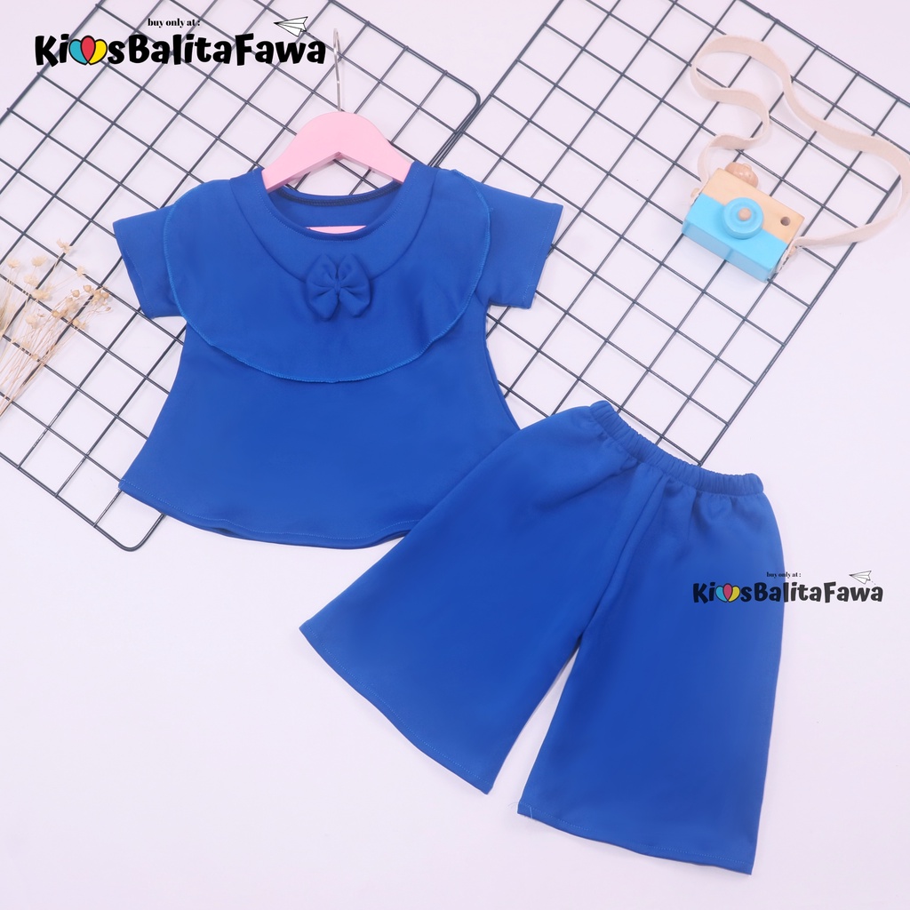 Set Kylie Anak uk 1-4 Tahun / Setelan Atasan Bawahan Kulot Perempuan Baju Perempuan Import