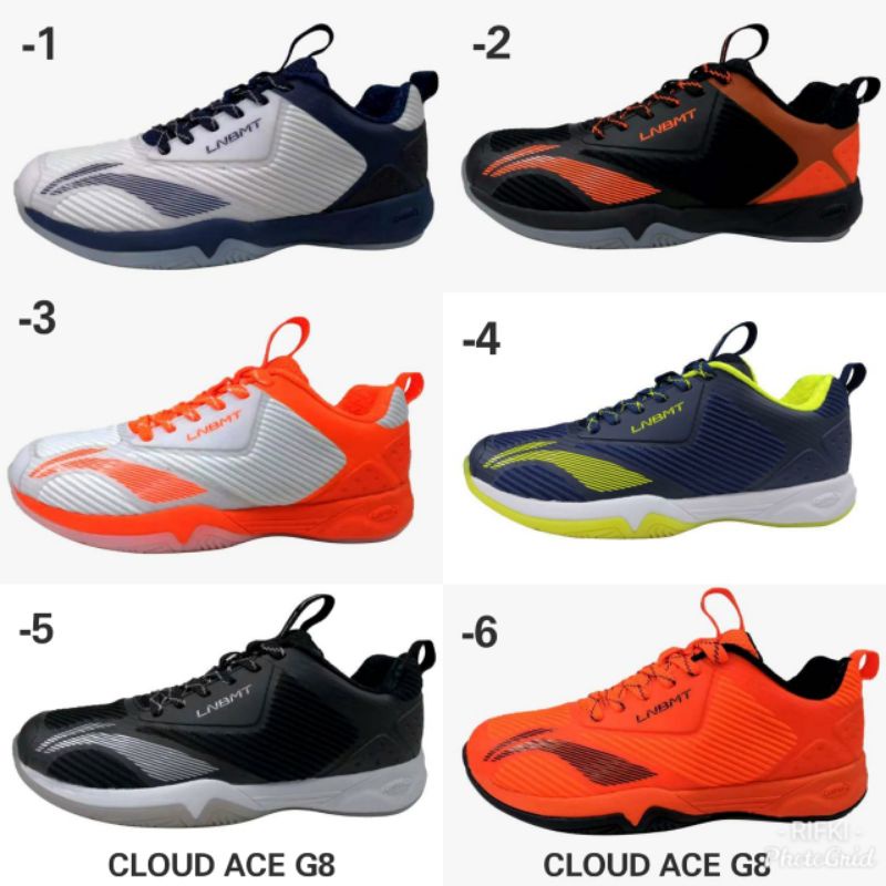 sepatu badminton lining cloud Ace 8
