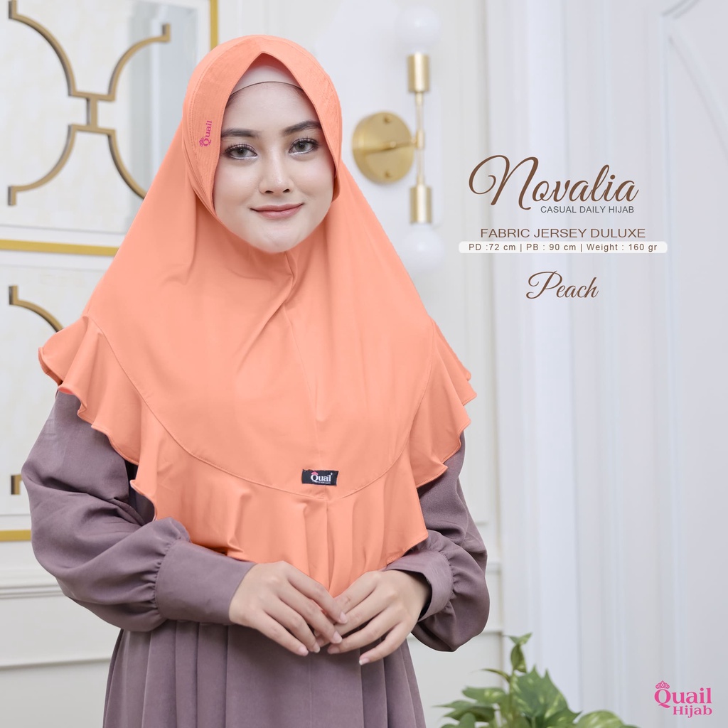 Quail Hijab - NOVALIA CASUAL HIJAB ORI QUAIL JILBAB INSTAN