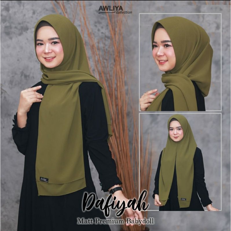PASHMINA HOODIE  DAFIYAH ORI ALIYAR/AWLIYA HIJAB COLLECTION CERUTY BABYDOLL