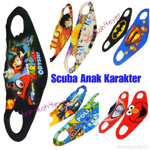 Masker SCUBA ANAK Karakter