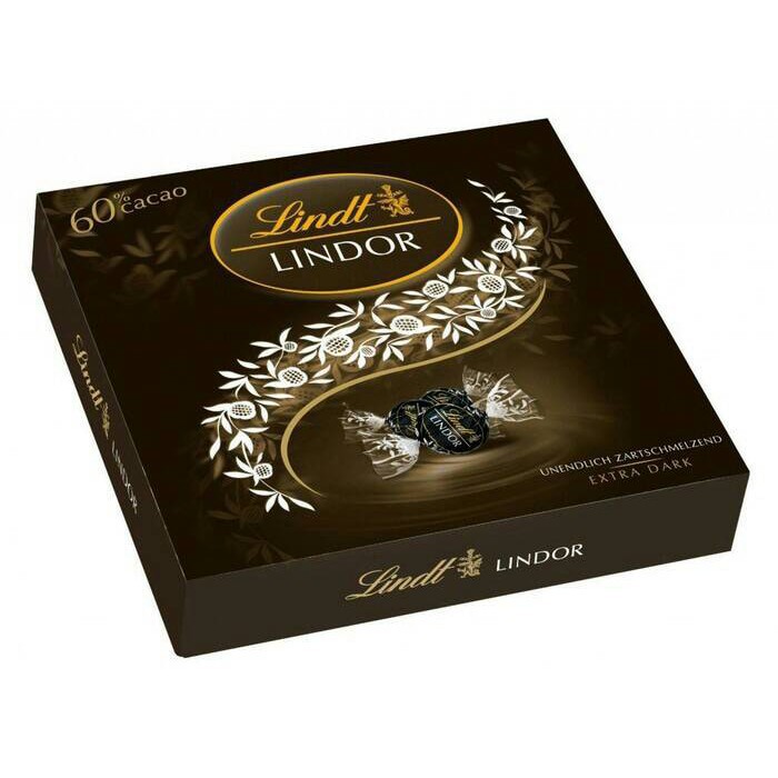 

LINDT LINDOR DARK 60% GIFT BOX 168GR