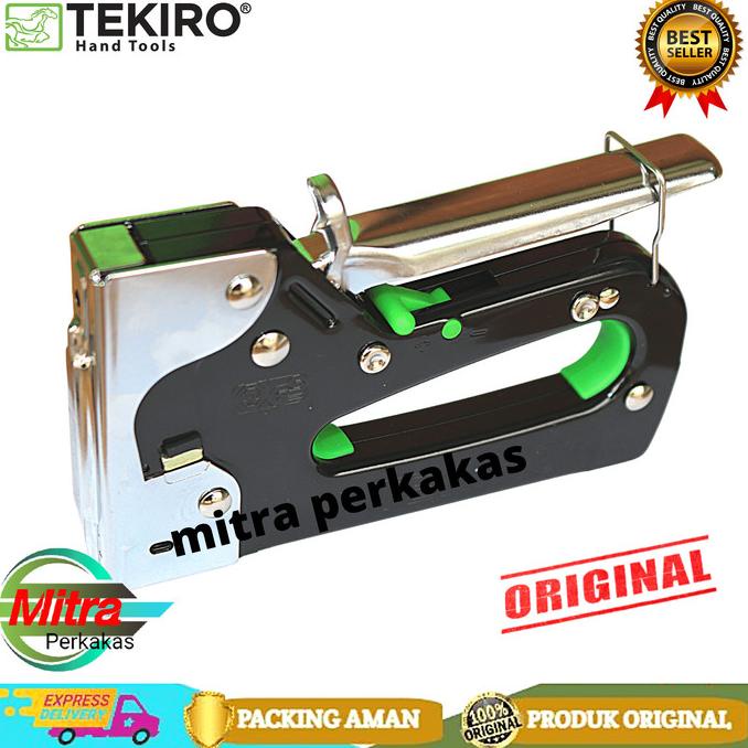 

ORDER-KIRIM Tekiro Staples tembak 6 - 14 mm Staple gun tacker 3 in 1 Steples