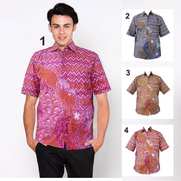 Kemeja Batik Motif Sahara Ukuran Sampai Jumbo XXL