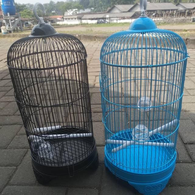 KANDANG BESI BULAT BURUNG PLECI DAN BURUNG KECIL TERMURAH
