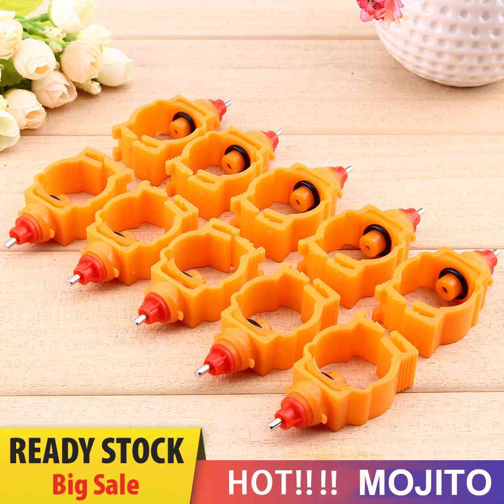 10 Pcs Nipple Air Minum Otomatis Untuk Ayam / Bebek