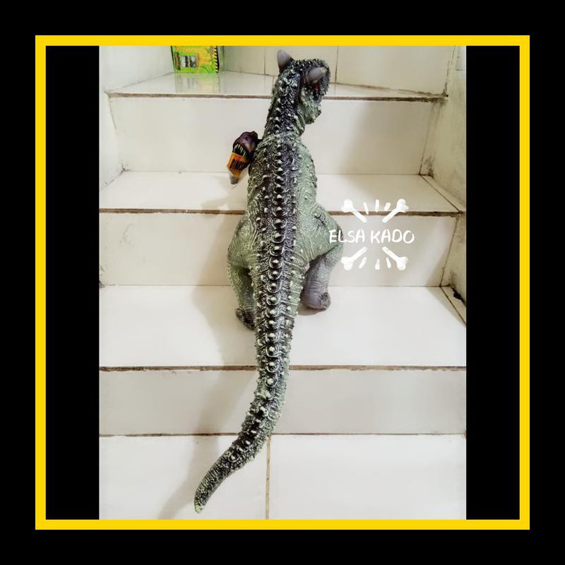 Terbaru Mainan Boneka Karet Action Figure Dinosaurus Carnotaurus Big Size Action Figure Terlaris