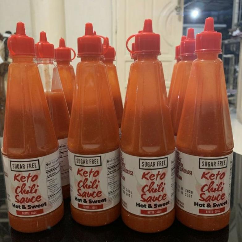 

990 Keto Chili Sauce Hot & Sweet 300gr Sugar Free✱ (Dijual )Baru ➜